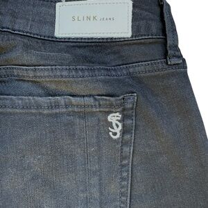 SLINK Jeans Dark Grey Black Curvy BootCut 14 Premium